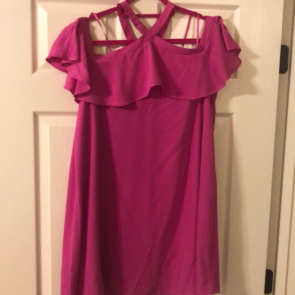 Hot pink dress